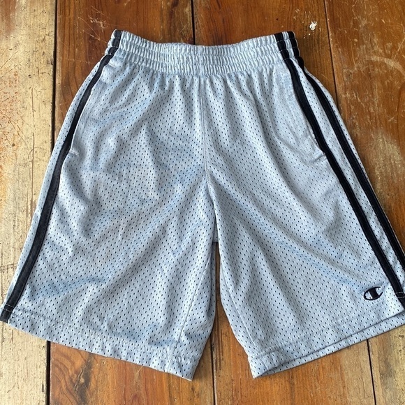 Champion Boys Basketball Shorts Gray Silver Size 7/8 - Picture 1 of 8